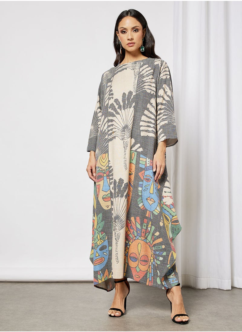 Thouq - All-Over Print Jalabiya - Image 1