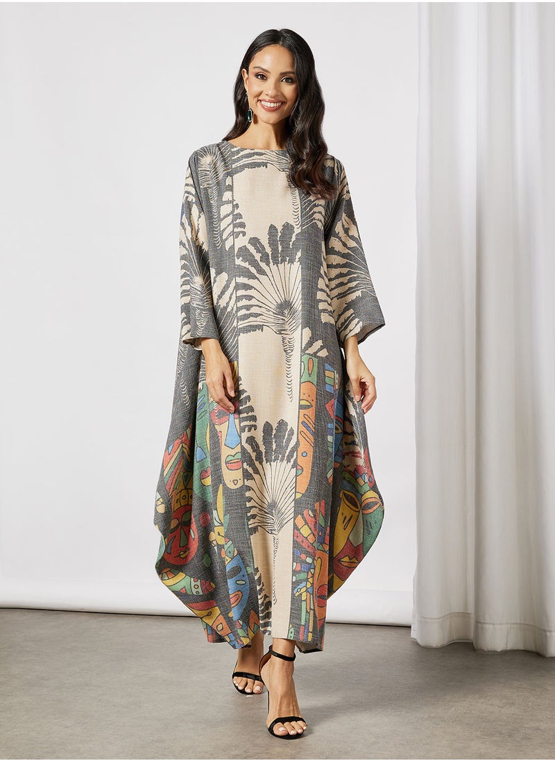 Thouq - All-Over Print Jalabiya - Image 1