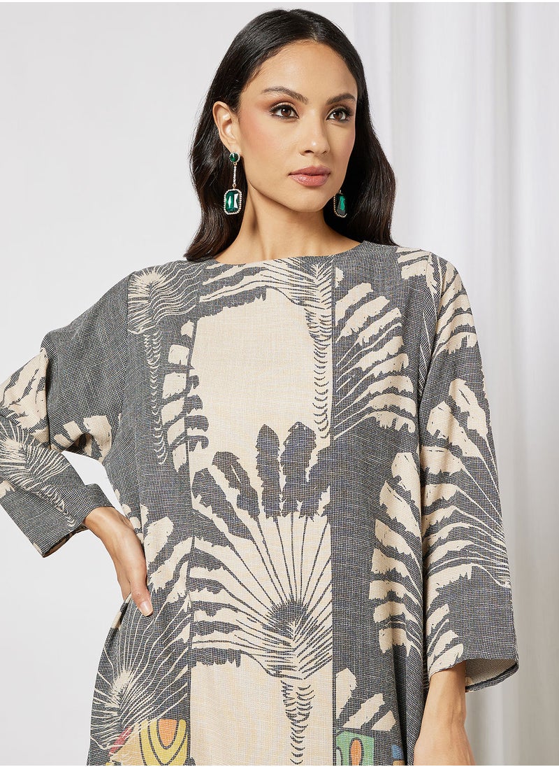 Thouq - All-Over Print Jalabiya - Image 1