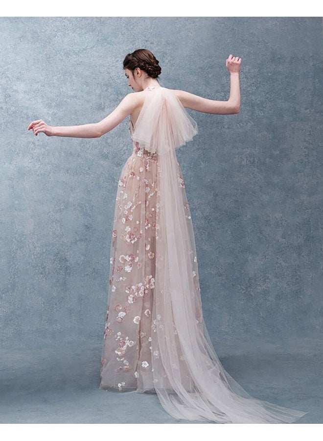 Loquat Elegant Sheer Toasting Dress - Image 2