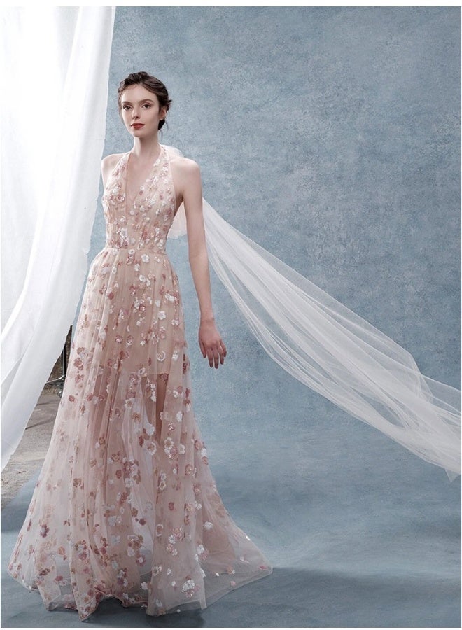 Loquat Elegant Sheer Toasting Dress - Image 1