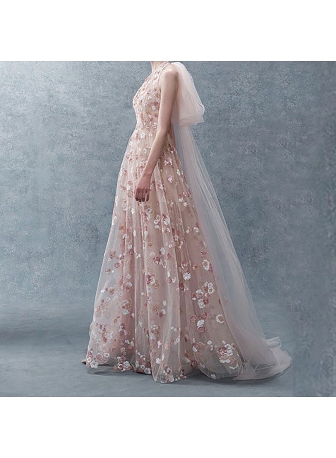 Loquat Elegant Sheer Toasting Dress - Image 3