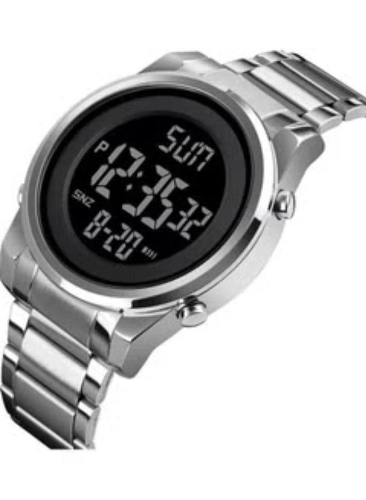 Men's Digital Business Watch - 52 mm - Silver. - Image 1