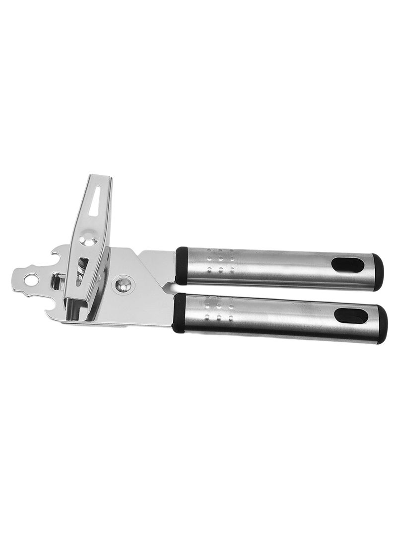 ON MART Stainless Steel Tin Opener Can Opener Manual Tin Cutter Heavy Duty Multipurpose Handheld Can Opener Super Sharp Cutting Wheel for Smooth Edge Cut, Easy Turn Knob Useful for Bottles, Cans and Tins for Household, Outdoor Camping - Image 3