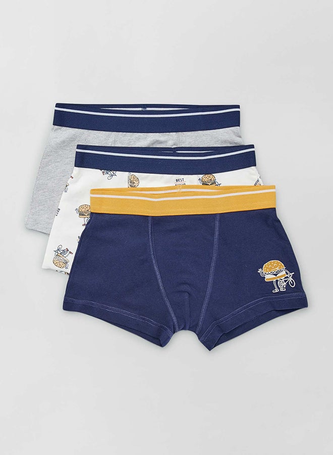 Kiabi Boy Pack Of 3 Pairs Of Printed Boxer Shorts  - Image 1