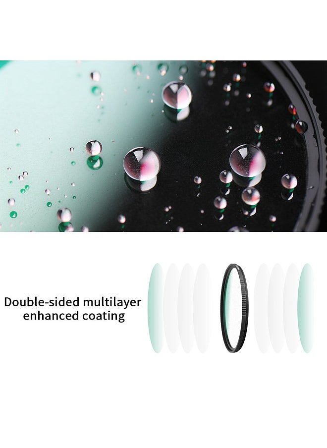 K&F Concept Soft Focus Filter Diffusion Filter Lens Black Mist 1/8 with Waterproof Scratch-resistant for Camera Lens 82mm Diameter  - Image 3