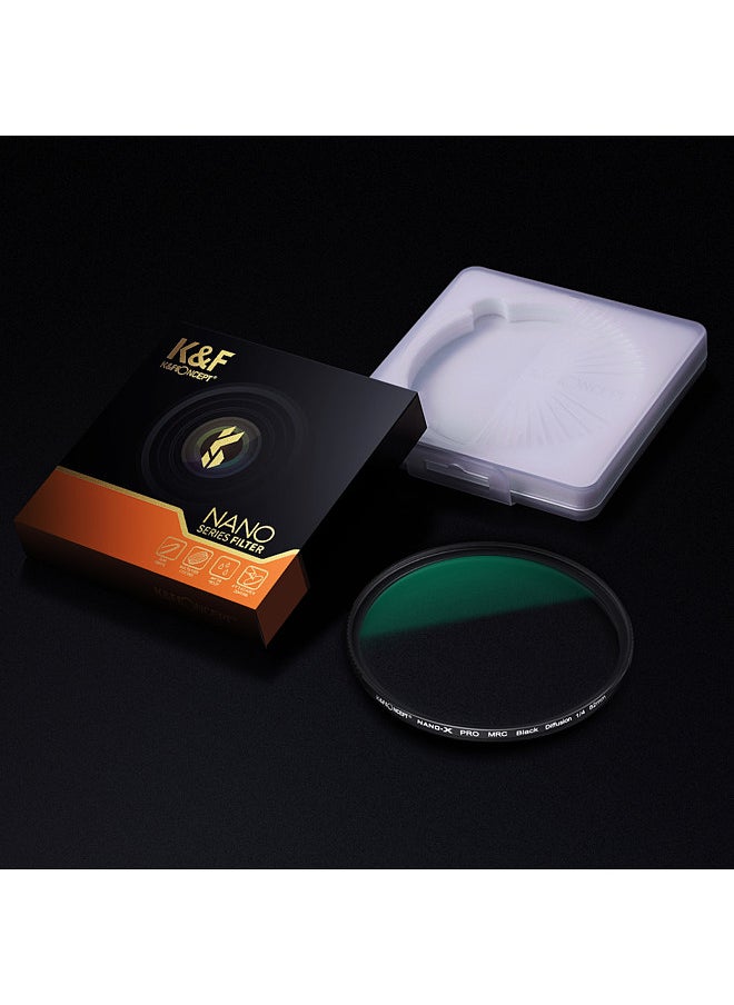 K&F Concept Soft Focus Filter Diffusion Filter Lens Black Mist 1/8 with Waterproof Scratch-resistant for Camera Lens 82mm Diameter  - Image 5