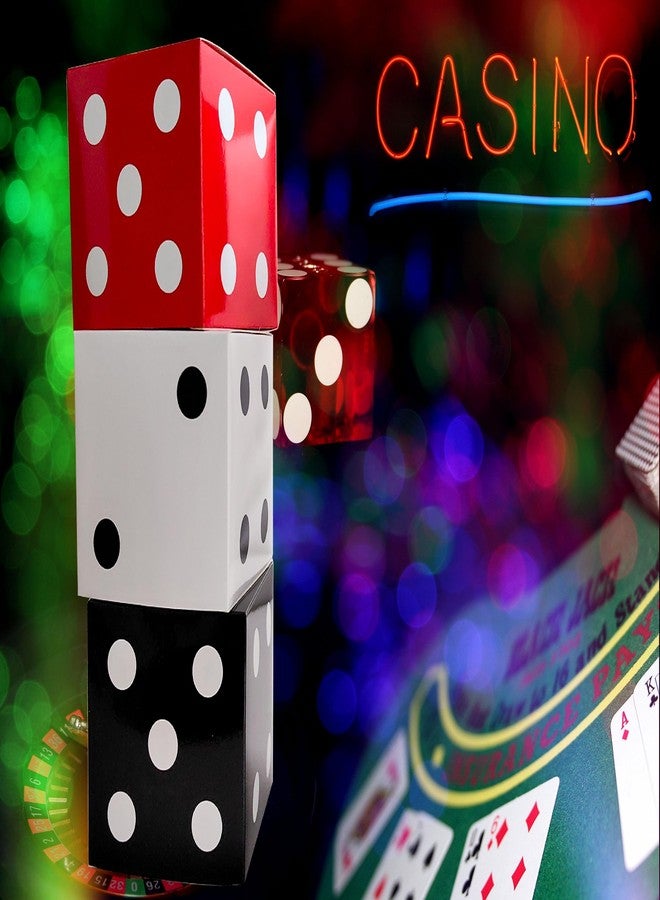Eylola 12Pcs Dice Favor Boxes 12 x 12 x 12 Inch Casino Theme Party Decorations Dice Boxes Bulk for centerpieces Casino Birthday Party Decorations Boxes Large Dice Box for Las Vegas Party 3 Color - Image 4