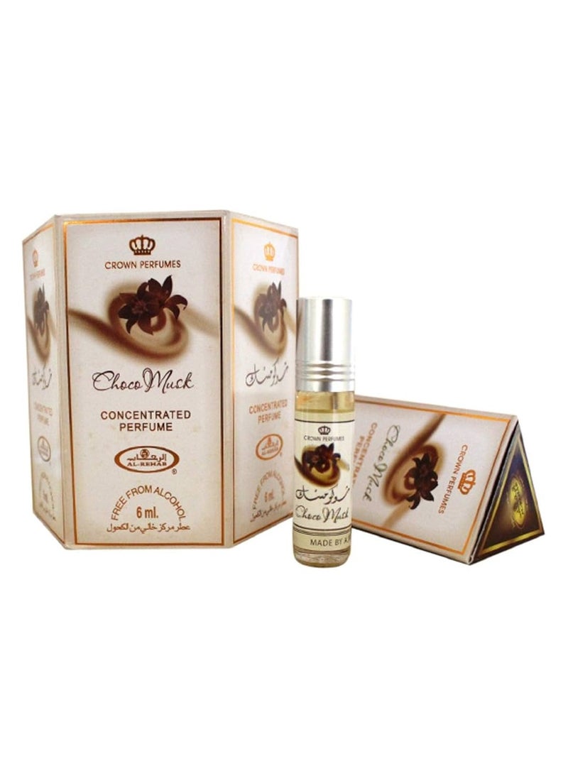 الرحاب للعطور - عبوة من 6 قطع زيت عطري شوكو مسك 6 مل - Image 1