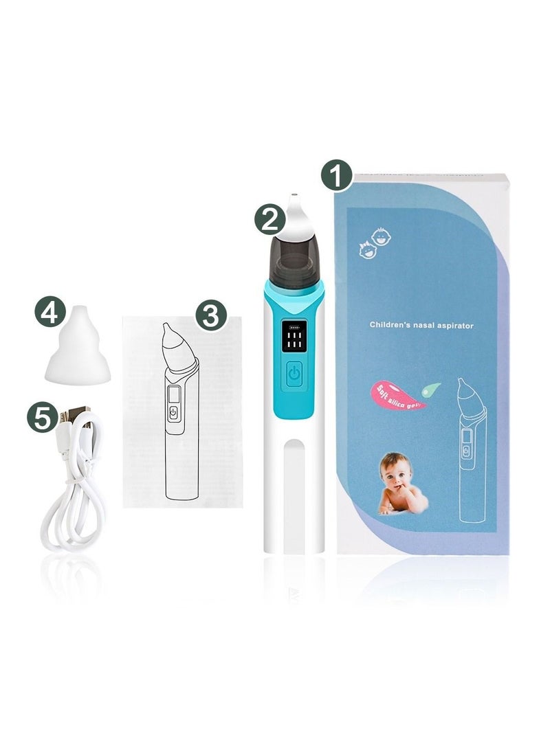 Generic Rechargeable Baby Nose Cleaner Silicone Adjustable Suction Electric Child Nasal Aspirator Health Safety Convenient Low Noise  - Image 2
