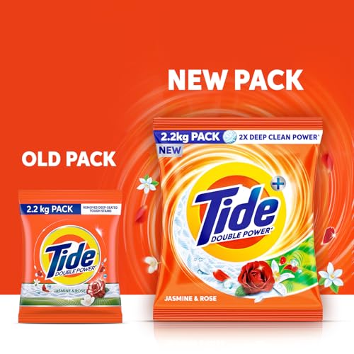 Tide Plus Detergent Washing Powder - 2.2kg Pack | Jasmine & Rose Fragrance | 2X Deep Clean Power | World's No. 1 Detergent Brand - Image 2