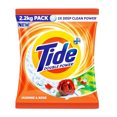 Tide Plus Detergent Washing Powder - 2.2kg Pack | Jasmine & Rose Fragrance | 2X Deep Clean Power | World's No. 1 Detergent Brand - Image 1