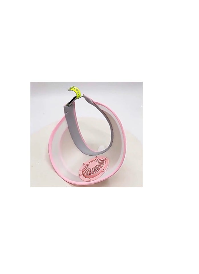 Generic Children's large eave hollow roof sunshade charging fan cap  - Image 2