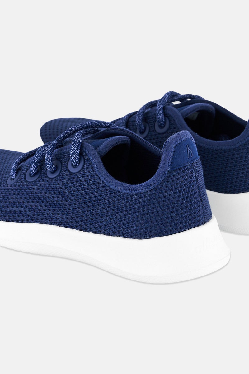 Allbirds Kids Girl Tree Runner Lace Up Outdoors Shoes, Navy - Image 2