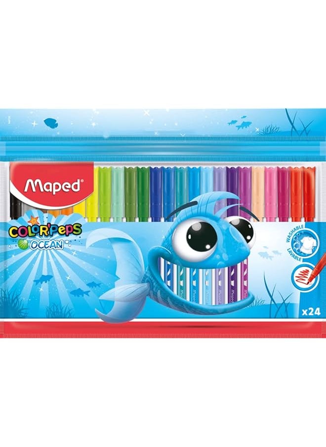 Color'Peps Ocean Sketch Pen Set 24 Piece Multicolour - pzsku/Z86A2D20B3CFE44E73183Z/45/_/1719943170/19d088aa-018e-4daf-9d8a-9af14d4eb01a