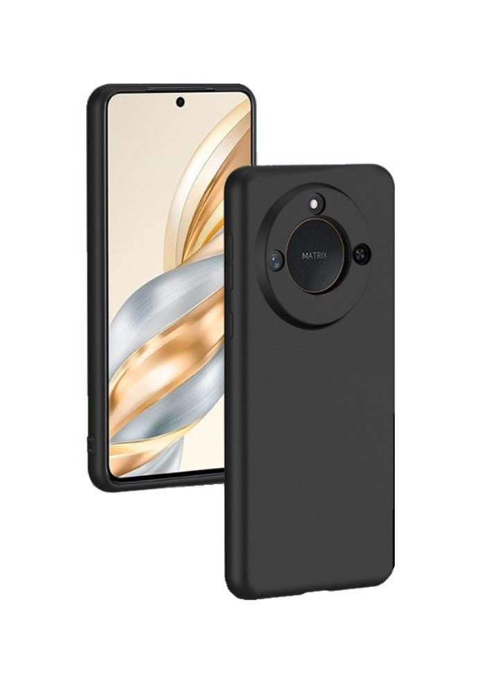 for Honor X9c Smart 5G Case Cover, Frosted Design Raised Full Camera Protection Slim Thin Soft Mobile Phone Case for Honor X9c Smart 5G, Black  - Image 1