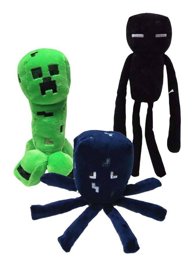 Plush Toys: Enderman, Coolie, and Squid Doll Toys - Image 1