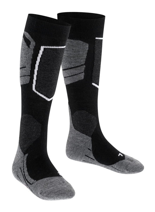 FALKE Men's SK2 Wool Ski Socks, Merino, Knee High, Mid Weight, Breathable Quick Dry, Warming Winter Athletic Sock, Black (Black-Mix 3010), 12.5-13.5, 1 Pair - Image 3