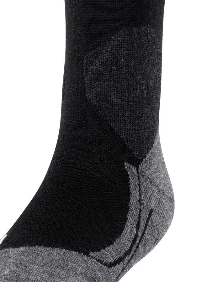 FALKE Men's SK2 Wool Ski Socks, Merino, Knee High, Mid Weight, Breathable Quick Dry, Warming Winter Athletic Sock, Black (Black-Mix 3010), 12.5-13.5, 1 Pair - Image 4