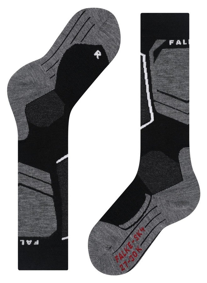 FALKE Men's SK2 Wool Ski Socks, Merino, Knee High, Mid Weight, Breathable Quick Dry, Warming Winter Athletic Sock, Black (Black-Mix 3010), 12.5-13.5, 1 Pair - Image 5