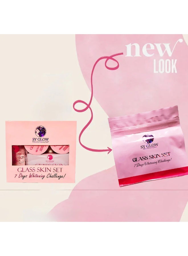 SY Glow Glass Skin Skincare Set 7 Days Whitening Challenge with Facial Soap Cream and Beauty Care Essentials for Smooth Radiant Fresh Looking Skin Daily Routine - Image 5