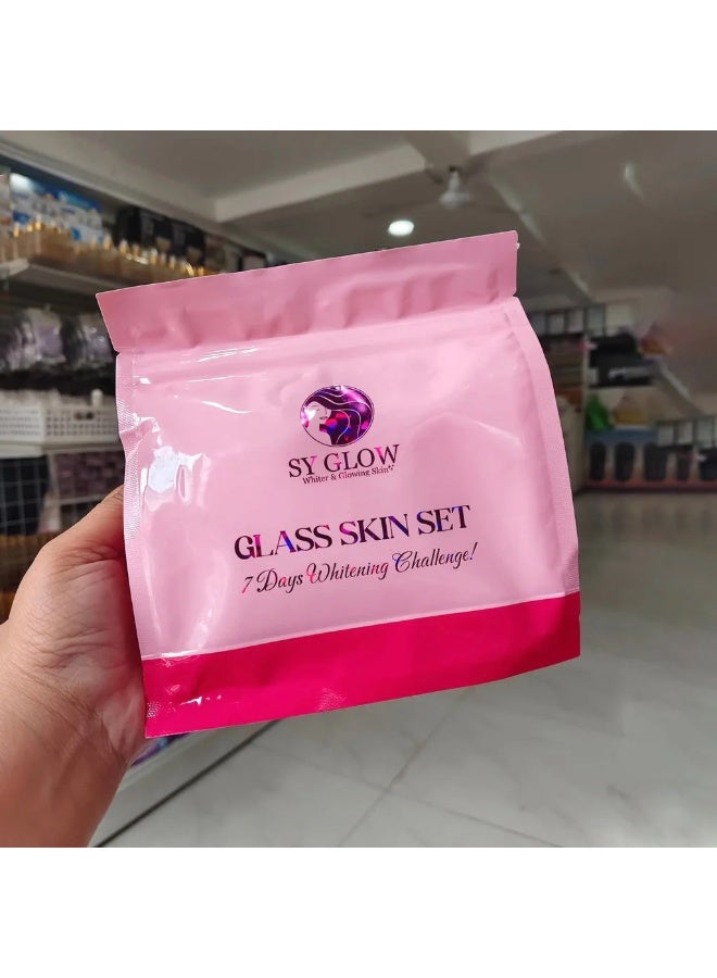 SY Glow Glass Skin Skincare Set 7 Days Whitening Challenge with Facial Soap Cream and Beauty Care Essentials for Smooth Radiant Fresh Looking Skin Daily Routine - Image 4