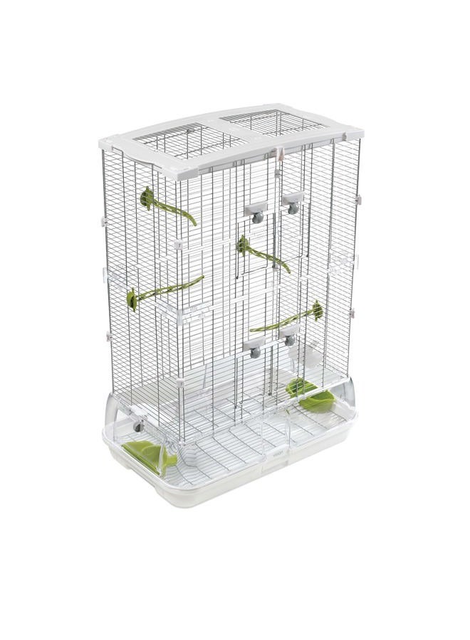 Vision M02 Wire Bird Cage, Bird Home For Parakeets, Finches And Canaries, Tall Medium, 83255, White - Image 1