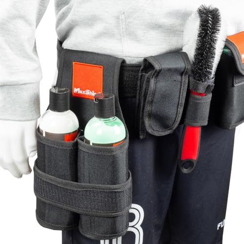 Maxshine Universal Professional Detailing Tool Belt – 600D Oxford Organizer with Adjustable Strap & Handle – Holds Pads, Bottles, Brushes – Ideal for Mobile Car Detailing & Car Care - Image 4