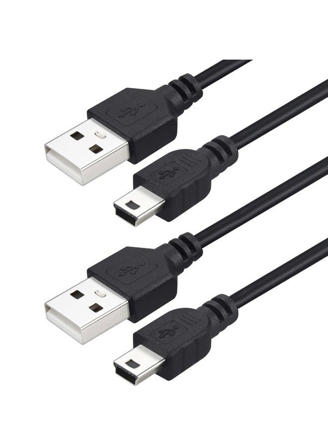 Smays USB Cable Replacement for Blue Yeti USB Microphones, Blue Snowball iCE USB Mic, Charger Cord 2-Pack - Image 1