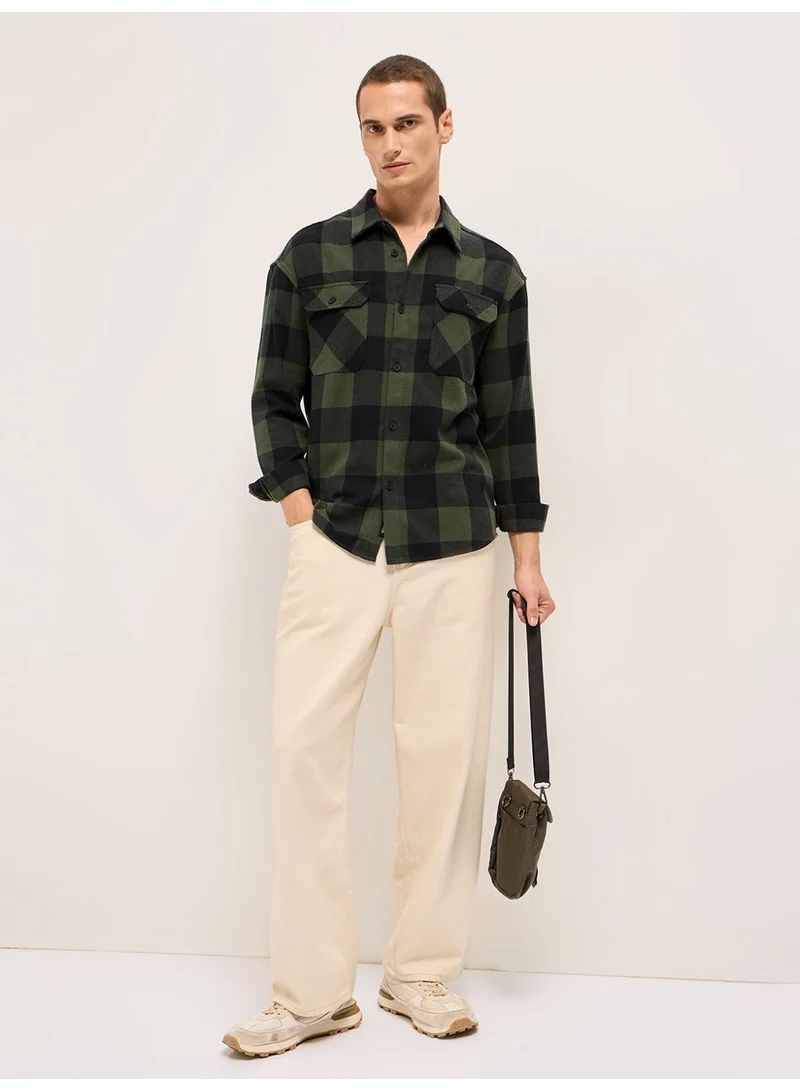 THE BEAR HOUSE  Men’s Trendy Shacket for All Seasons | Casual Overshirt Jacket for Men | Versatile Outerwear Layer for Office, Streetwear & Travel | Modern Smart Look for Everyday Outfits for Men | Best Price UAE