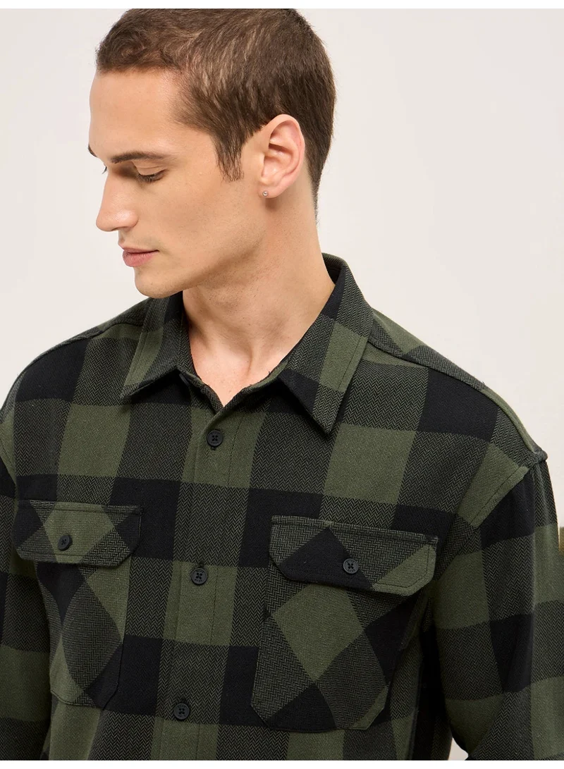 THE BEAR HOUSE  Men’s Trendy Shacket for All Seasons | Casual Overshirt Jacket for Men | Versatile Outerwear Layer for Office, Streetwear & Travel | Modern Smart Look for Everyday Outfits for Men | Best Price UAE