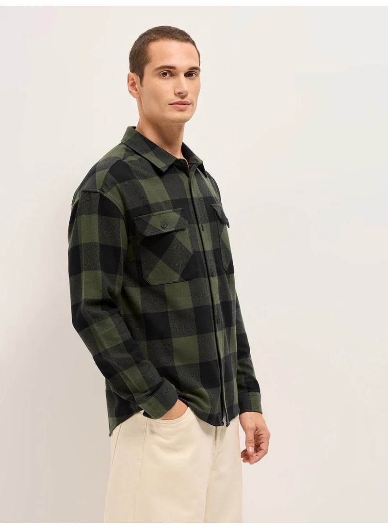 THE BEAR HOUSE  Men’s Trendy Shacket for All Seasons | Casual Overshirt Jacket for Men | Versatile Outerwear Layer for Office, Streetwear & Travel | Modern Smart Look for Everyday Outfits for Men | Best Price UAE