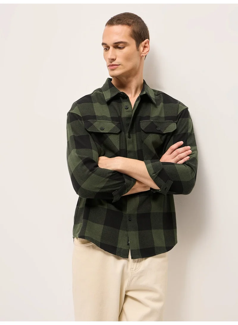 THE BEAR HOUSE  Men’s Trendy Shacket for All Seasons | Casual Overshirt Jacket for Men | Versatile Outerwear Layer for Office, Streetwear & Travel | Modern Smart Look for Everyday Outfits for Men | Best Price UAE