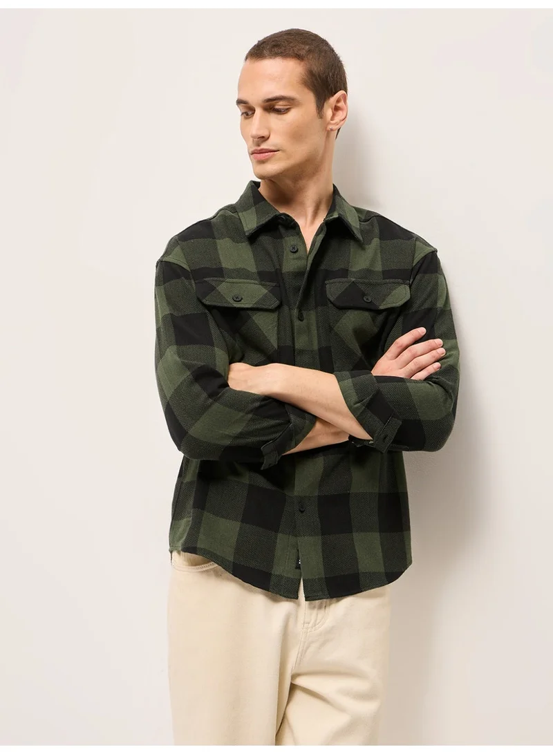 ذا بير هاوس Men’s Trendy Shacket for All Seasons | Casual Overshirt Jacket for Men | Versatile Outerwear Layer for Office, Streetwear & Travel | Modern Smart Look for Everyday Outfits