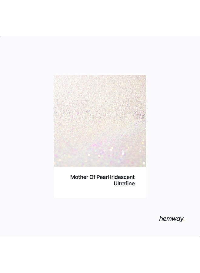 هيمواي رقائق معدنية متعددة الأغراض من Hemway Premium Ultra Sparkle Glitter للحرف اليدوية والأظافر ومستحضرات التجميل والمهرجانات الراتنجية والوجه والشعر - عرق اللؤلؤ قزحي الألوان - فائق النعومة (1/128 بوصة 0.008 بوصة 0.2 مم) 100 جرام / 3.5 أونصة  - Image 2
