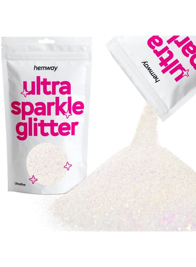 هيمواي رقائق معدنية متعددة الأغراض من Hemway Premium Ultra Sparkle Glitter للحرف اليدوية والأظافر ومستحضرات التجميل والمهرجانات الراتنجية والوجه والشعر - عرق اللؤلؤ قزحي الألوان - فائق النعومة (1/128 بوصة 0.008 بوصة 0.2 مم) 100 جرام / 3.5 أونصة  - Image 1