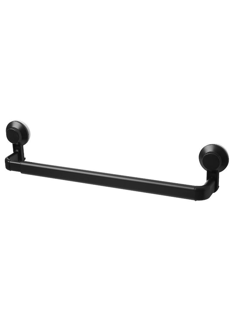 Black Towel Rack Elegant and Functional Bathroom Storage Solution