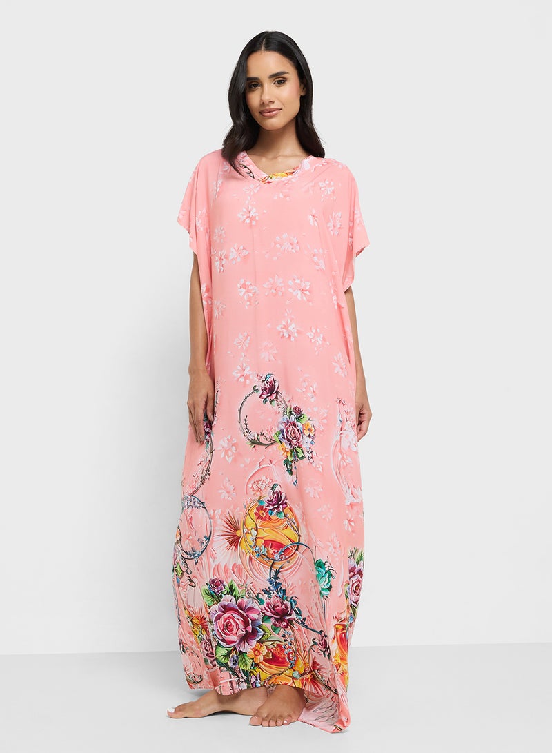 Khizana Printed Nightdress  - Image 1