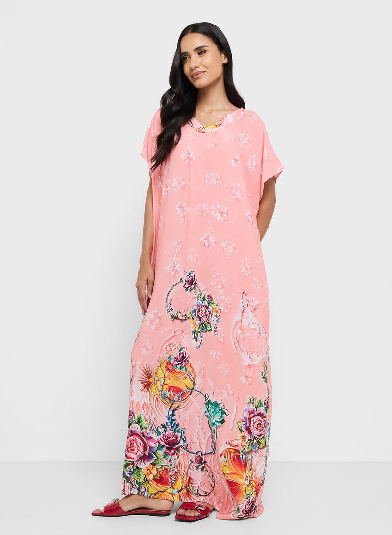 Khizana Printed Nightdress  - Image 4