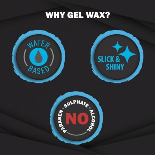 Set Wet Hair Wax For Men - Gel Wax 60 g| Strong Hold, Perfect Slick & Shiny Wet Look, Strong Hold, Water Based, Easy Wash Off |No Paraben, No Sulphate, No Alcohol - Image 4