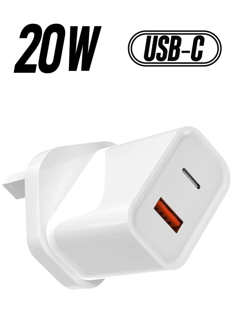 Generic 20W PD USB C Plug Charger, Dual Port Wall Plug Charging, with for i Phone 13 Pro i Pad, i Phone 12/12 Mini/12 Pro/Max/11/XR/X, Pixel, Samsung Millet  - Image 1