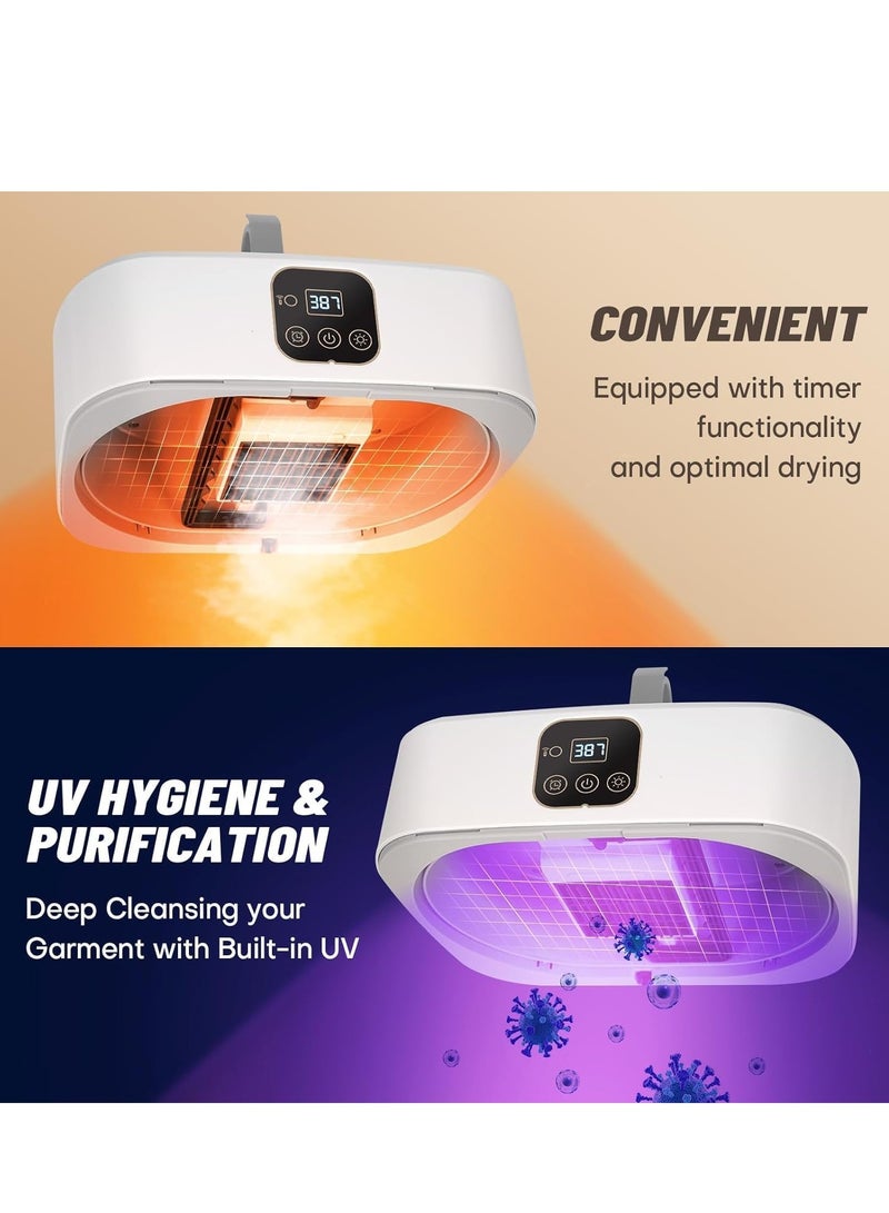 MIXDE Portable Clothes Dryer,Mini Laundry Dryers with Remote Control, Small Compact Foldable Electric Drying Machine with Dry Bag for Travel,RV, Home,Apartment - Image 4