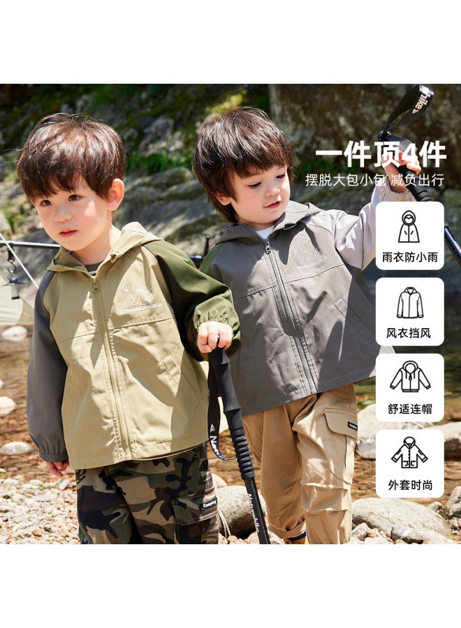 Doodle Home kids' Outdoor Jacket - Boys' & Girls' Hooded Fall Coat For Camping And Travel - Image 4