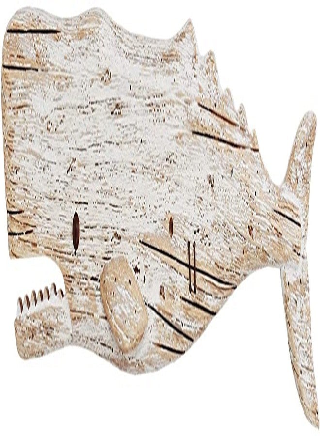 Linfevisi Rustic Nautical Decor Wooden Whale Hanging Wall Decor Wood Whale Decorations Beach Art Ornament Whale Sea Theme Home Decoration Wood Sculpture Whale 29.5" L - Image 1