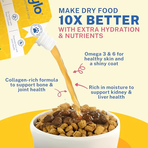 Smylo Summer Cooler, Hydration Rich Chicken Bone Broth for Cats (100ml x 5 Packs) | Rich in Collagen for Bones & Joints Health | Omega 3 & 6 for Shiny Fur & Coat | Cat Food Topper and Cat Supplements - Image 3