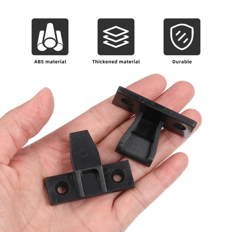 10 Pack White Cabinet Panel Clips For Furniture Wardrobe Floating Shelves Corner Buckle System - Image 5