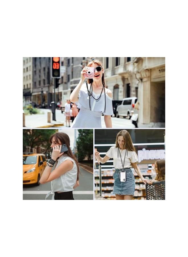 Green Tiger Mobile Phone Lanyard,Adjustable Nylon Neck Strap and Phone Wrist Strap with Phone Tether Tabs,Universal Crossbody Phone Lanyard,Removable Patch Lanyard Compatible with Most Smartphones-Black - Image 3