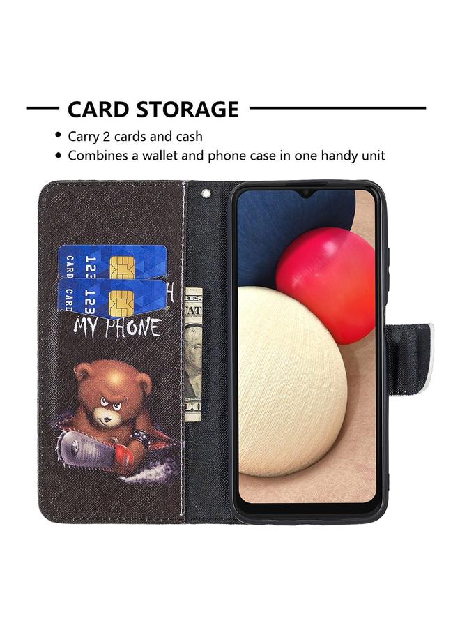 S-TOP Case For Samsung Galaxy A03s 166mm Colored Drawing Leather Phone Case - Image 4