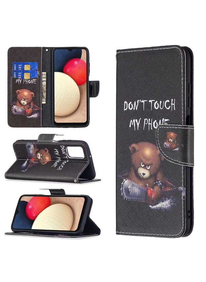 S-TOP Case For Samsung Galaxy A03s 166mm Colored Drawing Leather Phone Case - Image 1