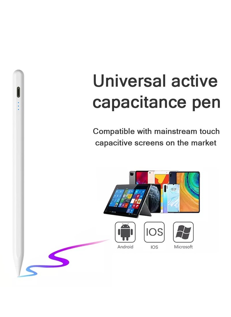 T I G O - Universal Stylus Pen Wireless Passive Touchscreen Pen for iOS & Android, Compatible with iPhone, iPad, Samsung & Tablets Fast Charging, Ergonomic Design, Adjustable Tilt & Indicator Lights - Image 1
